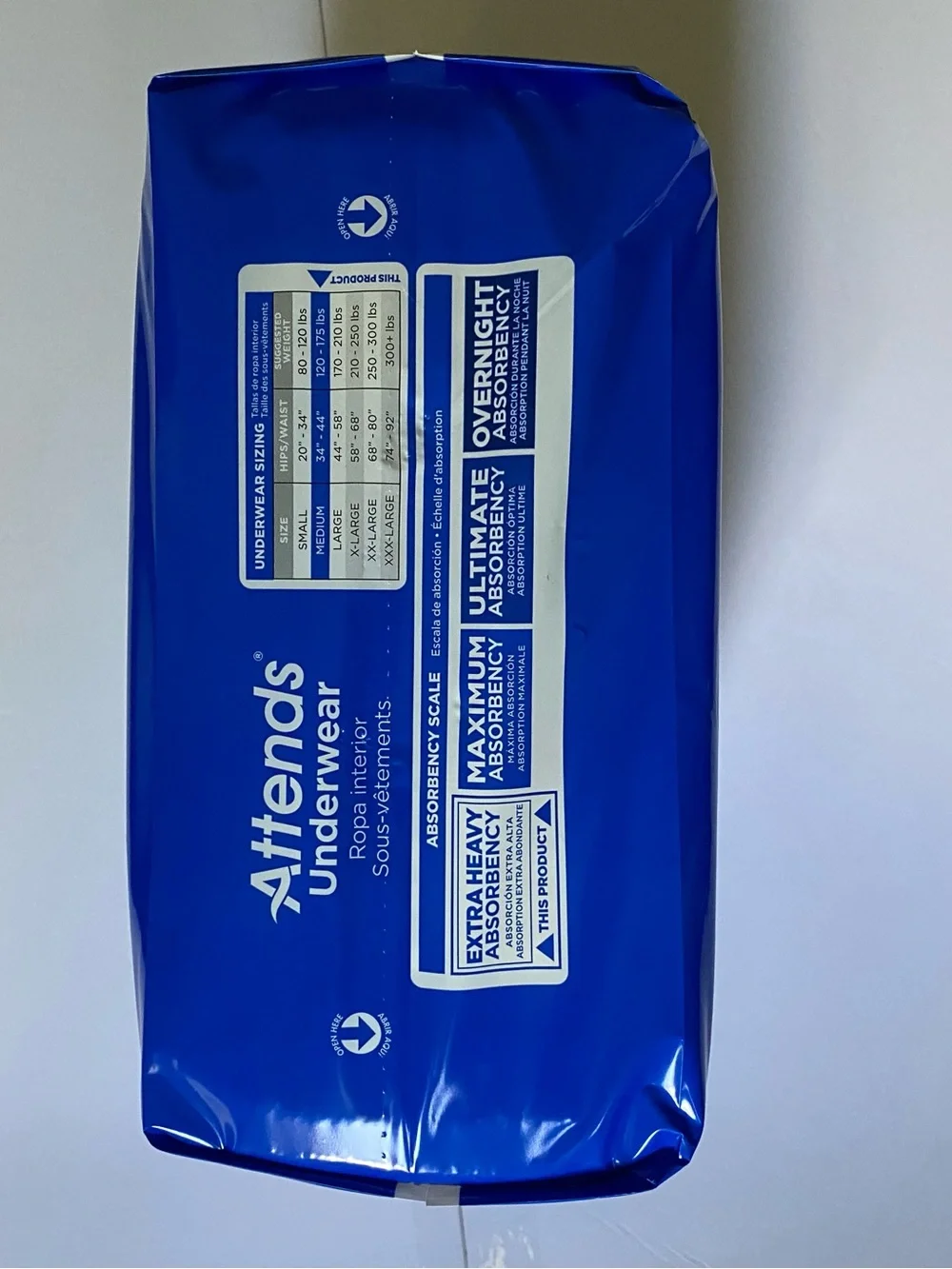 Attends Adult Disposable Underwear Size M extra heavy absorbency